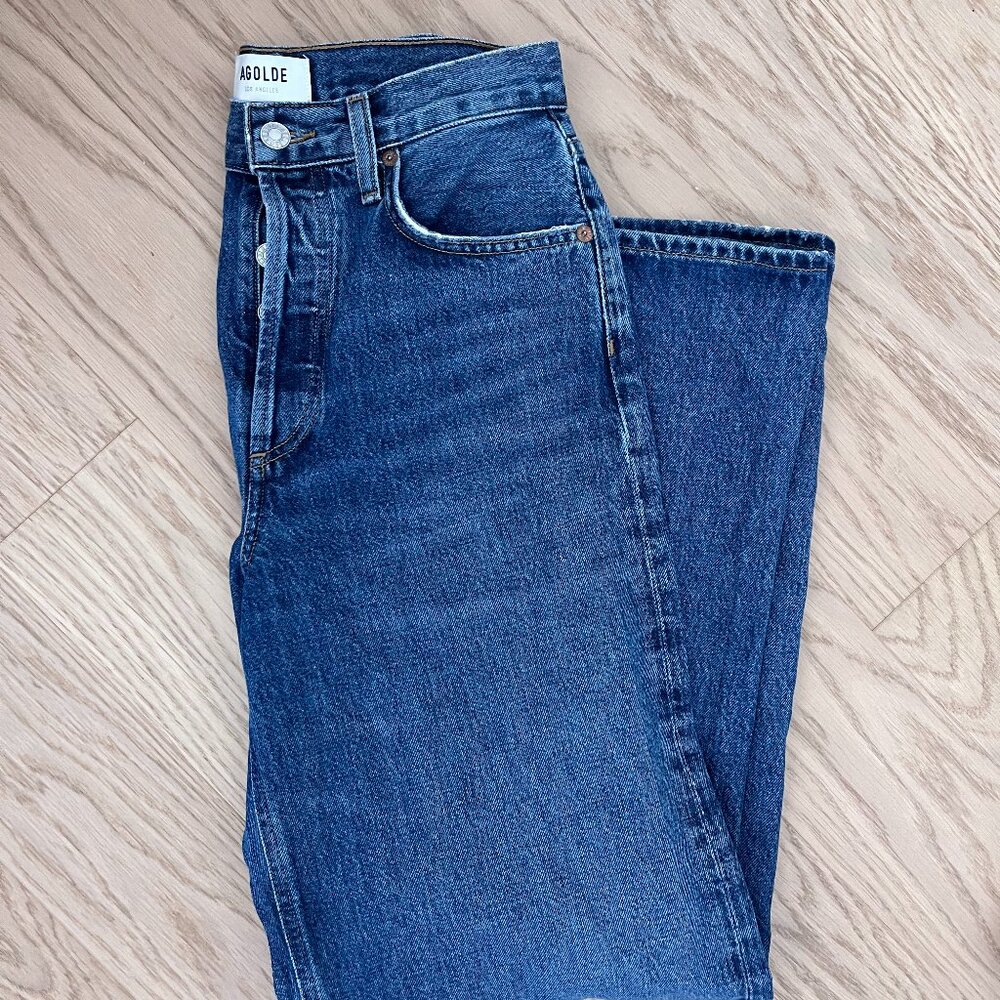Agolde Blue Flare & Wide Leg Jeans